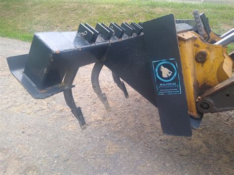 skid steer rear scarifier|himac ripper scarifier for skidsteer.